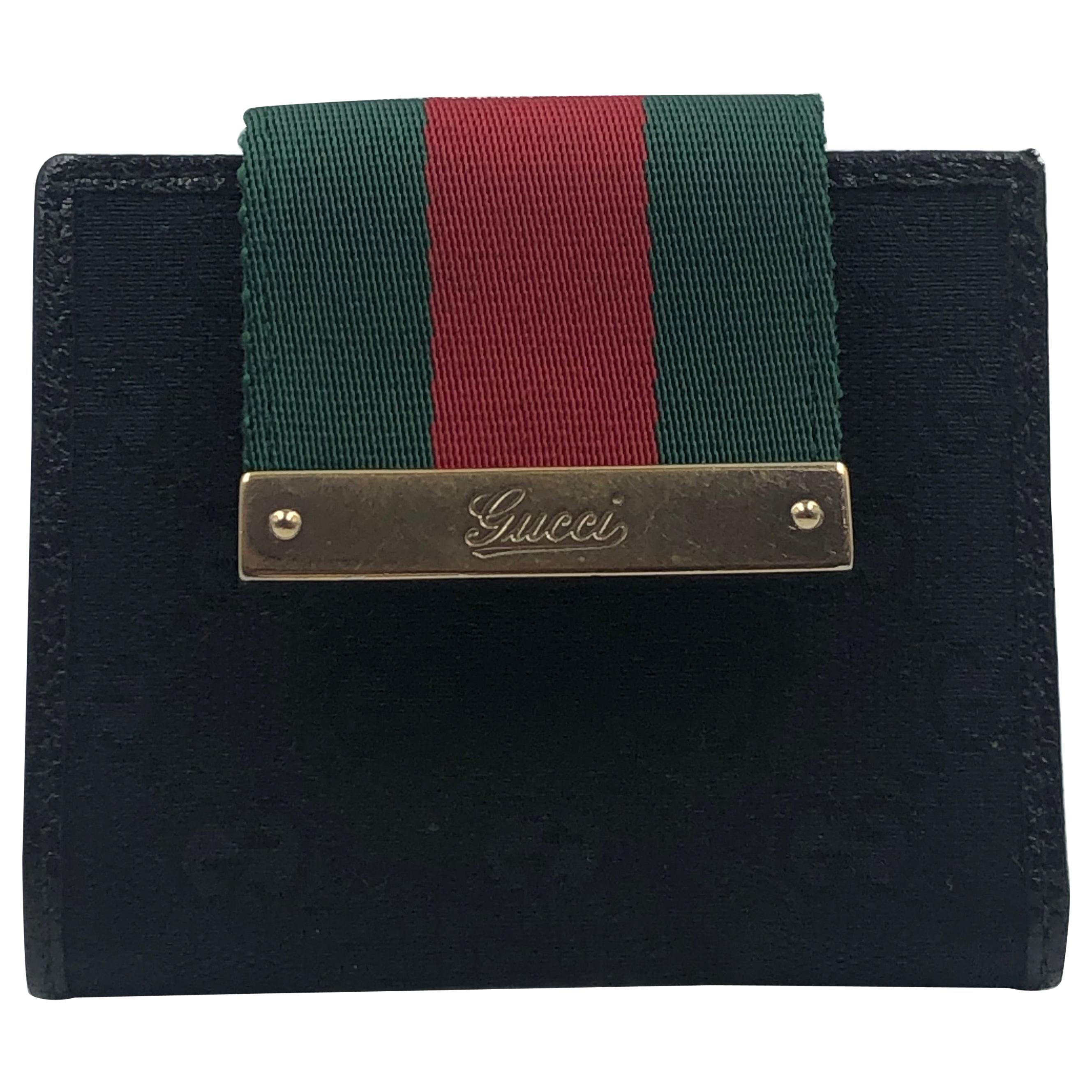 gucci wallet red green stripe