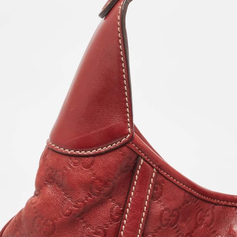 Gucci Red Guccissima Leather 85th Anniversary Hobo 2