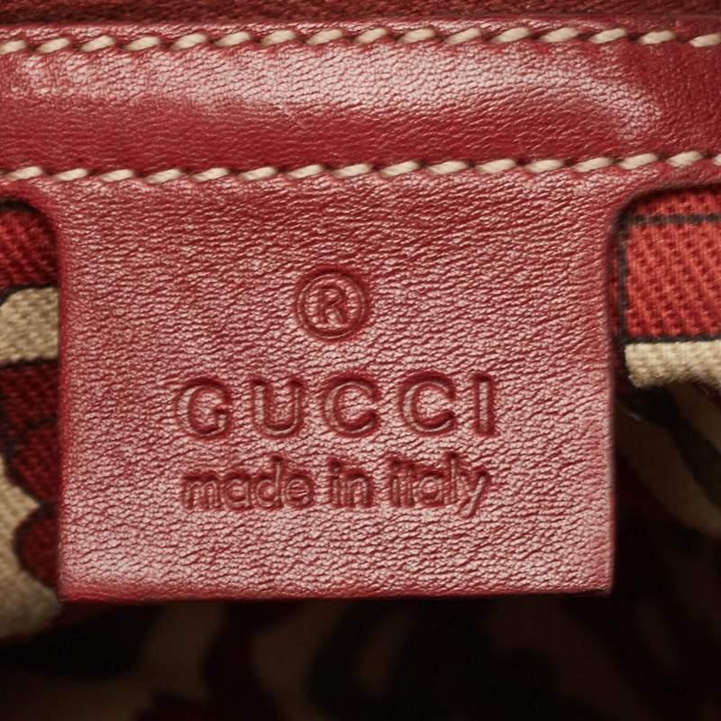 Gucci Red Guccissima Leather 85th Anniversary Hobo 3