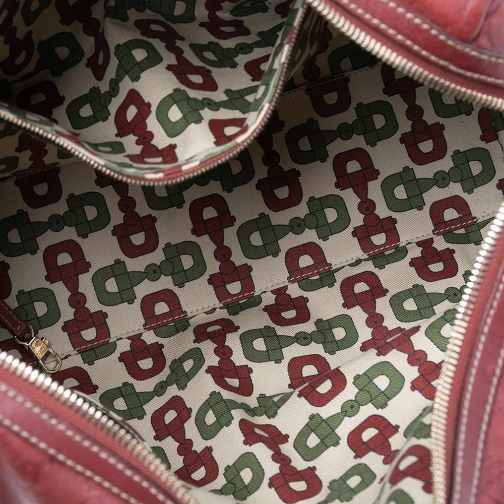 Gucci Red Guccissima Leather 85th Anniversary Medium Boston Bag For ...