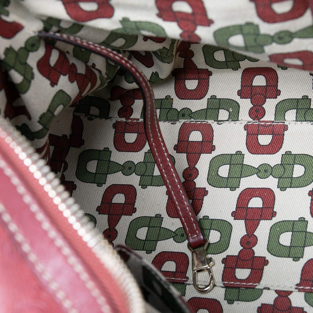 Gucci Red Guccissima Leather 85th Anniversary Medium Boston Bag For Sale 6