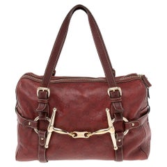 Gucci Red Guccissima Leather 85th Anniversary Medium Boston Bag For Sale at  1stDibs
