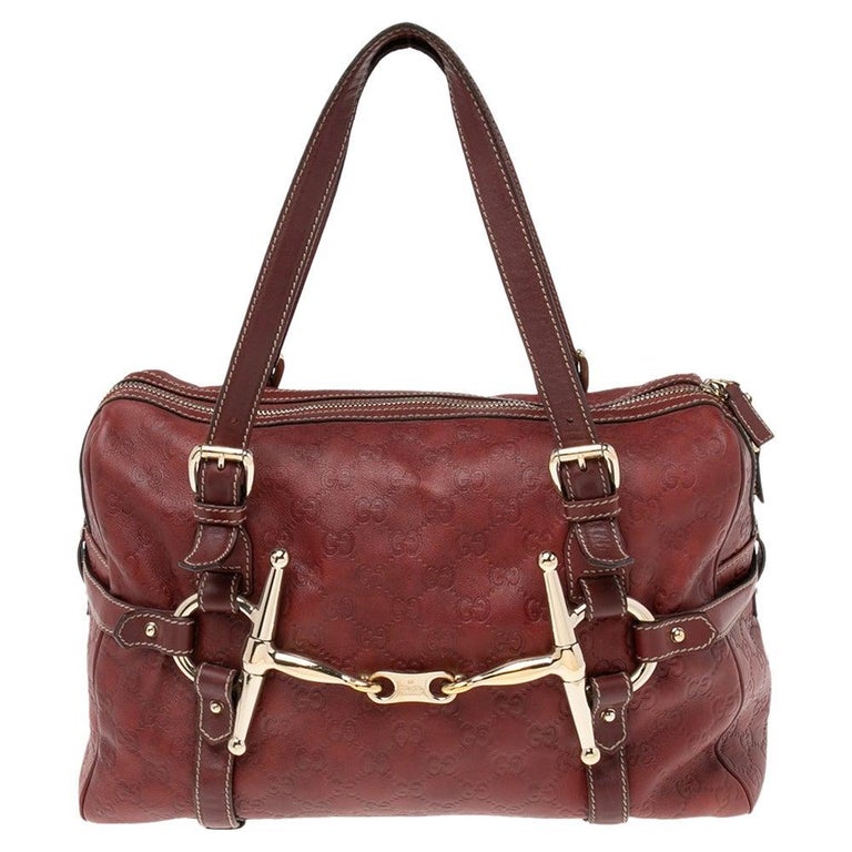 Buy Gucci Pre-loved GUCCI GG Supreme Handbag mini boston bag PVC leather  beige Pink purple Red 2023 Online