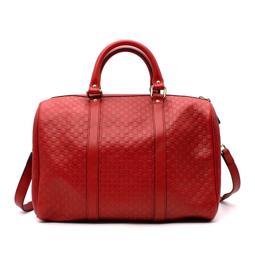 gucci boston bag red