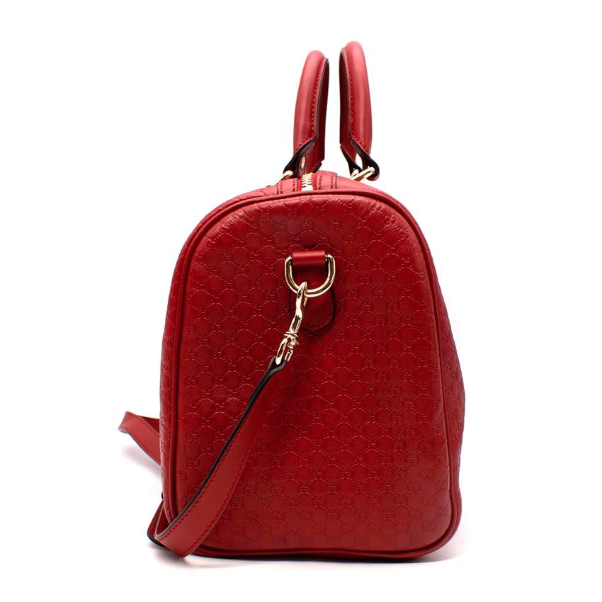 gucci red boston bag