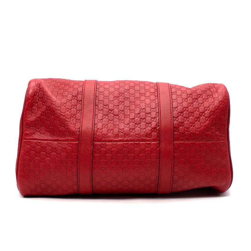 red gucci boston bag