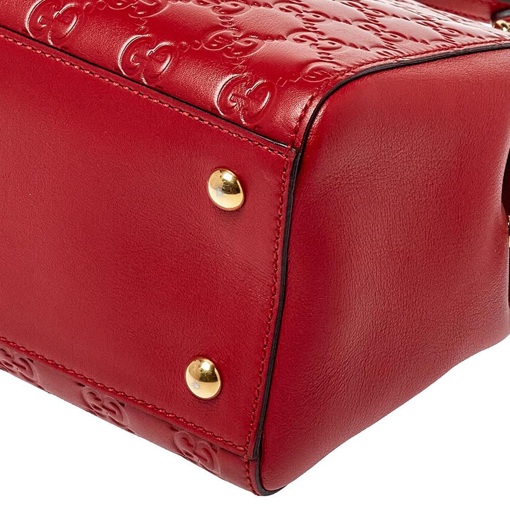 Gucci Red Guccissima Leather Chain Strap Shoulder Bag 5