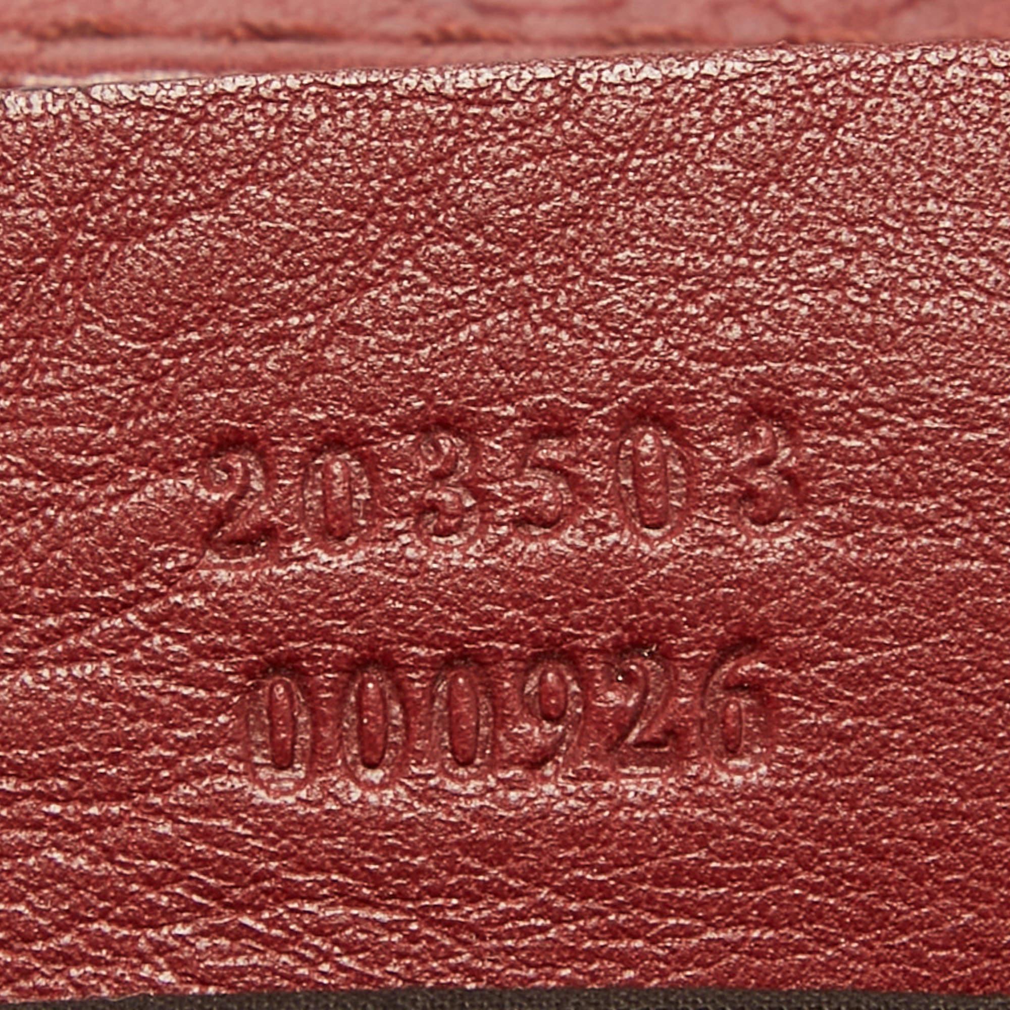 Gucci Red Guccissima Leather Charlotte Hobo For Sale 7