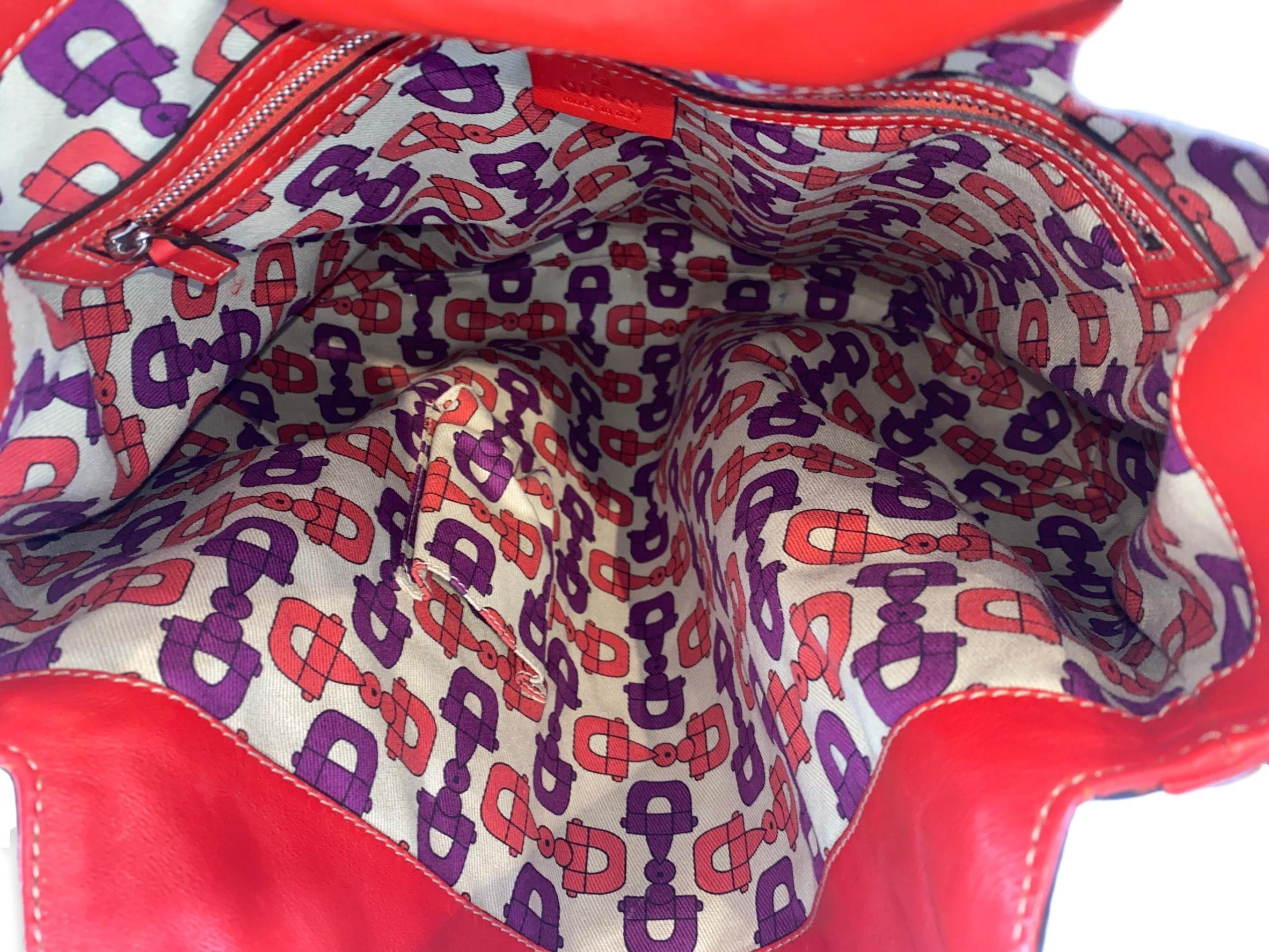 Gucci Rot Guccissima Leder Große Babouska Indy Hobo 6