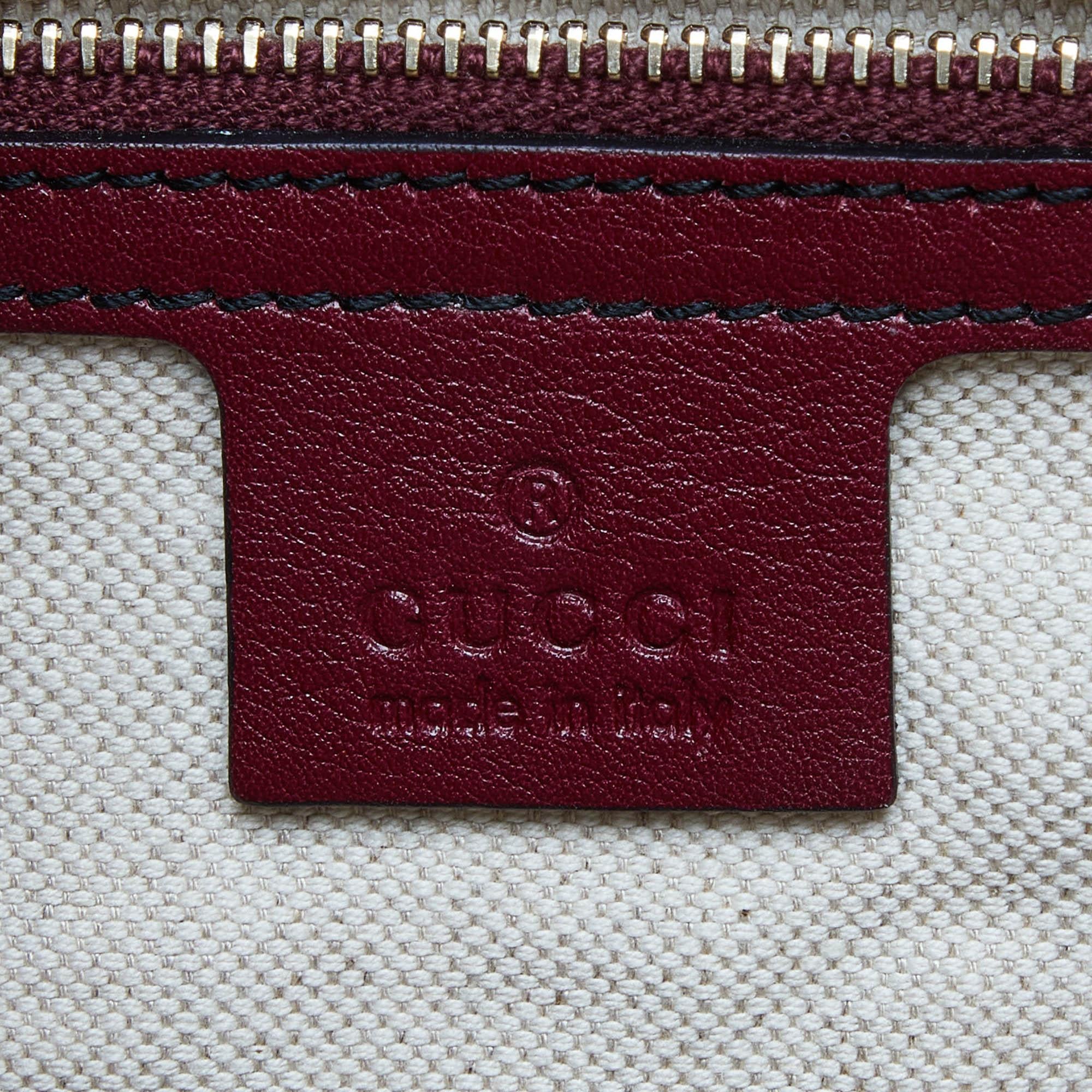Gucci Red Guccissima Leather Large Emily Chain Shoulder Bag 4