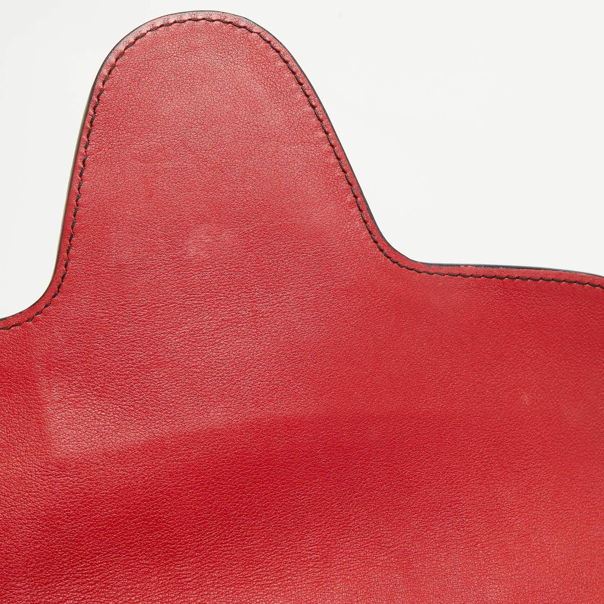 Gucci Red Guccissima Leather Large Emily Shoulder Bag 3