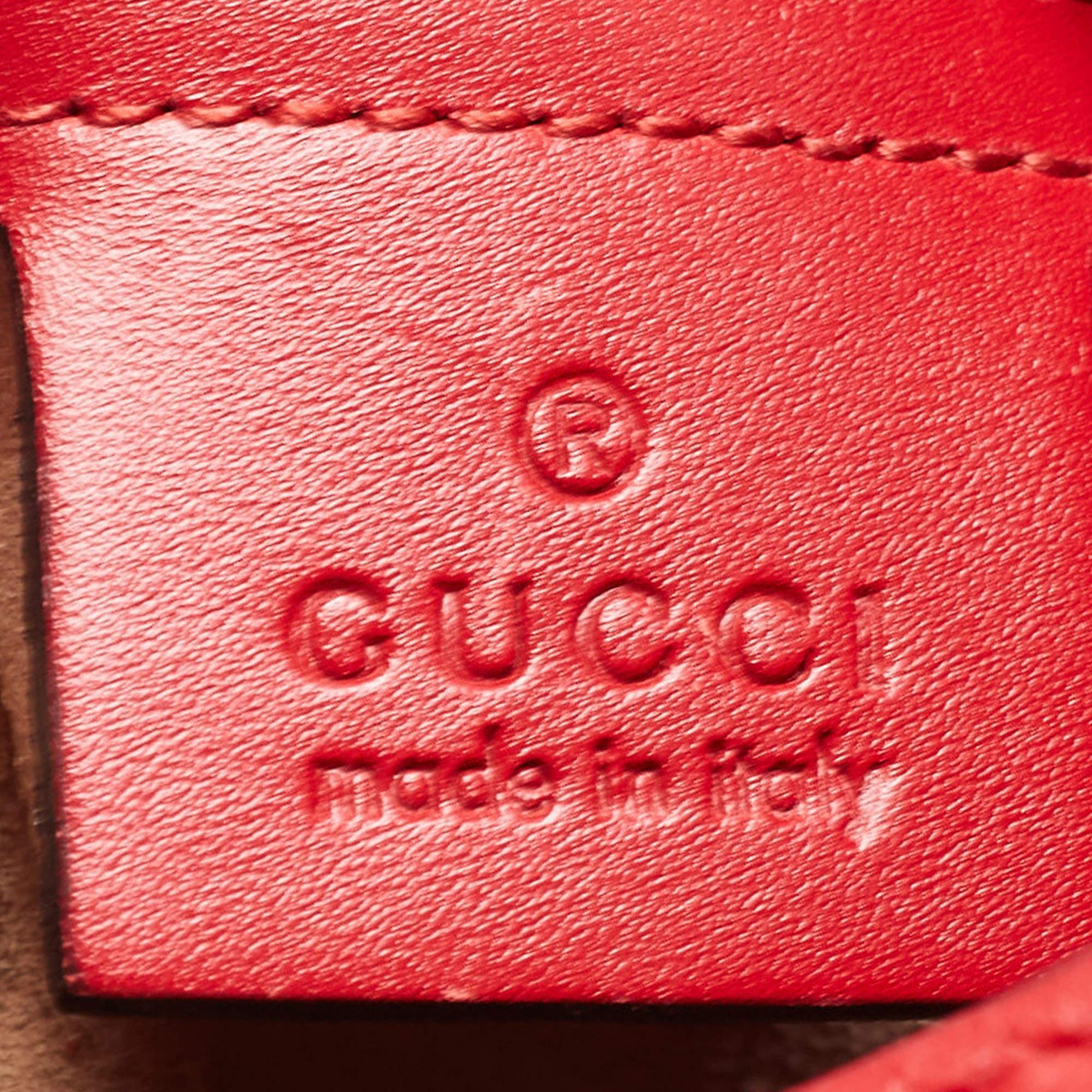 Gucci Red Guccissima Leather Linea A Hobo 1