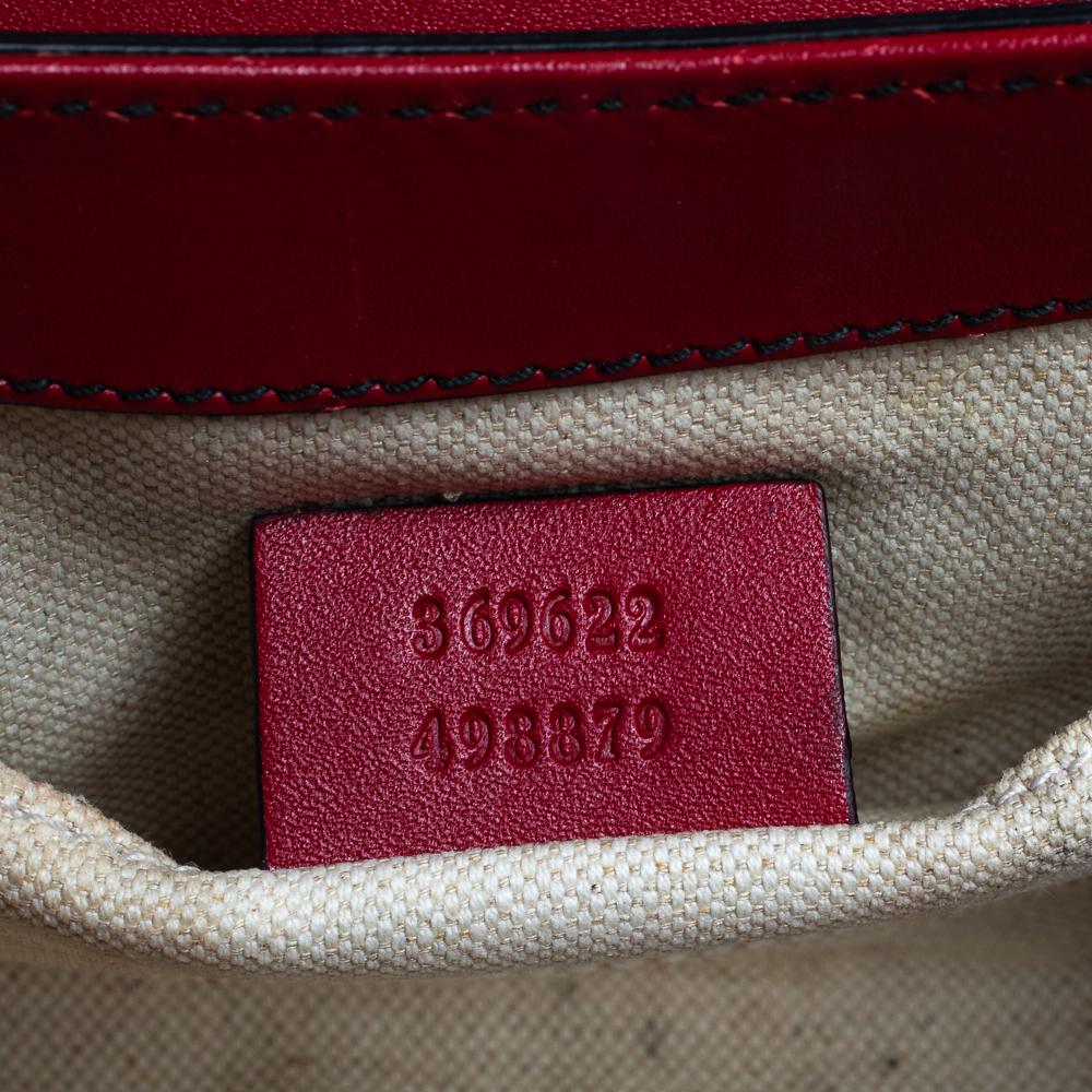 Gucci Red Guccissima Leather Mini Emily Chain Shoulder Bag 3