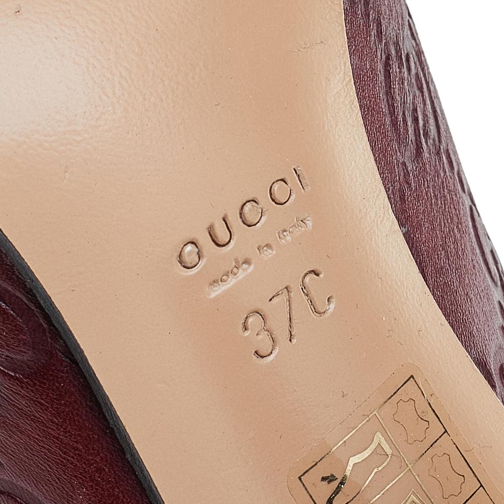 Gucci Red Guccissima Leather Pumps Size 37 1