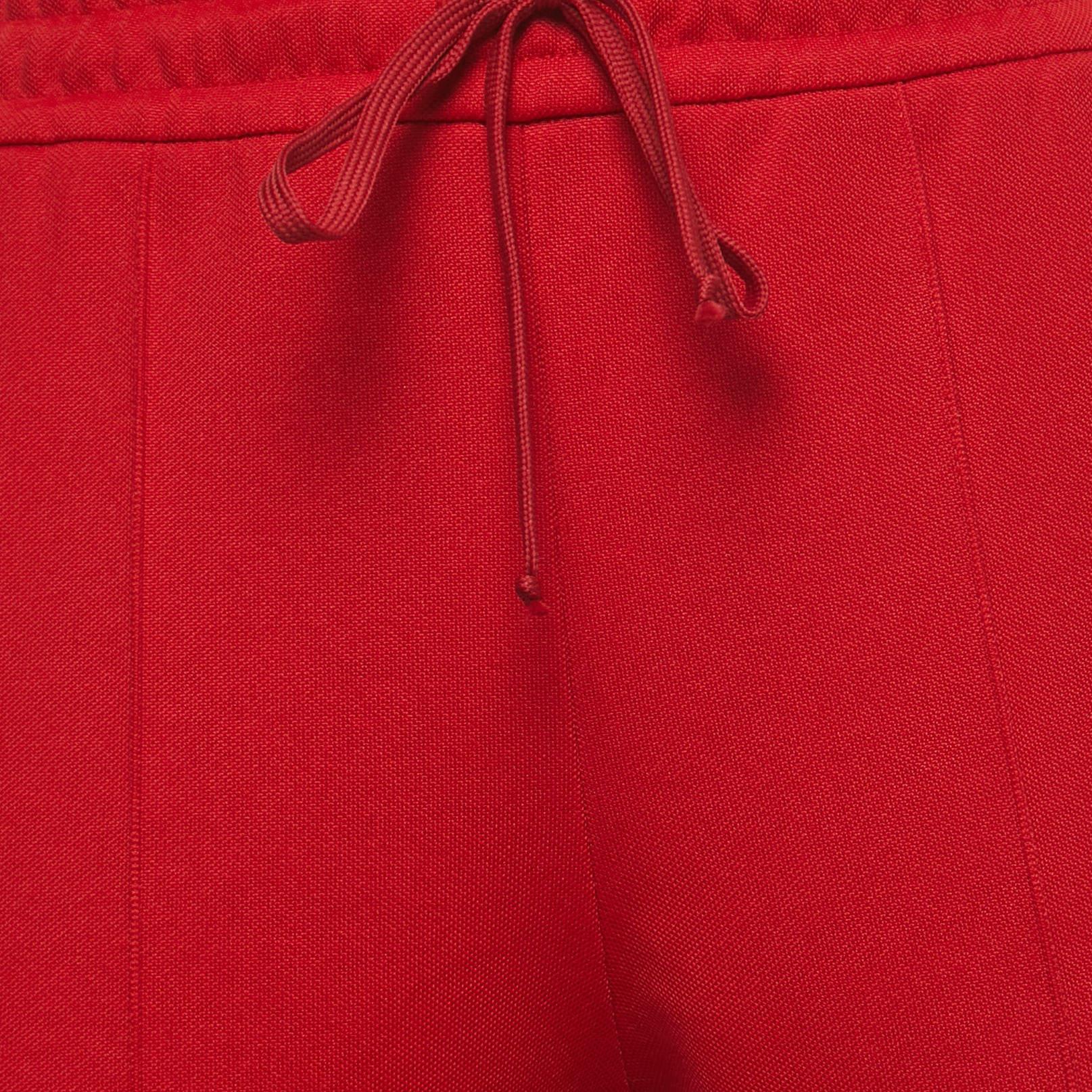 Gucci Red Jersey Side Tape Track Pants XS 1