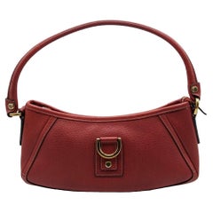 Gucci - Pochette Abbey D-Ring en cuir rouge