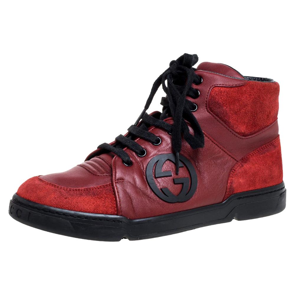 Gucci High Top Sneakers - 34 For Sale on 1stDibs | gucci high tops 