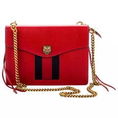 Gucci Red Leather Cross Body Bag