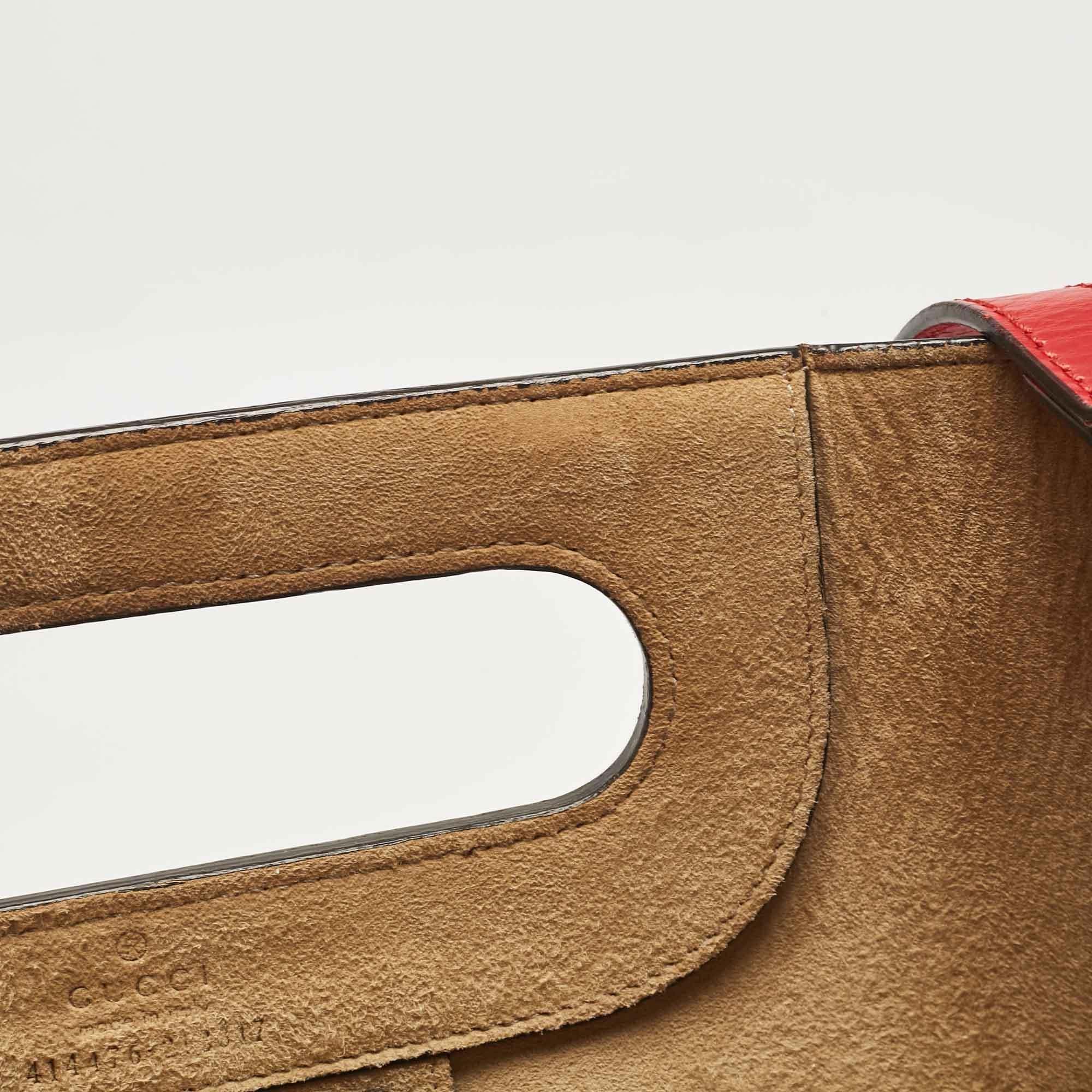 Gucci Red Leather Ghost Tote 3