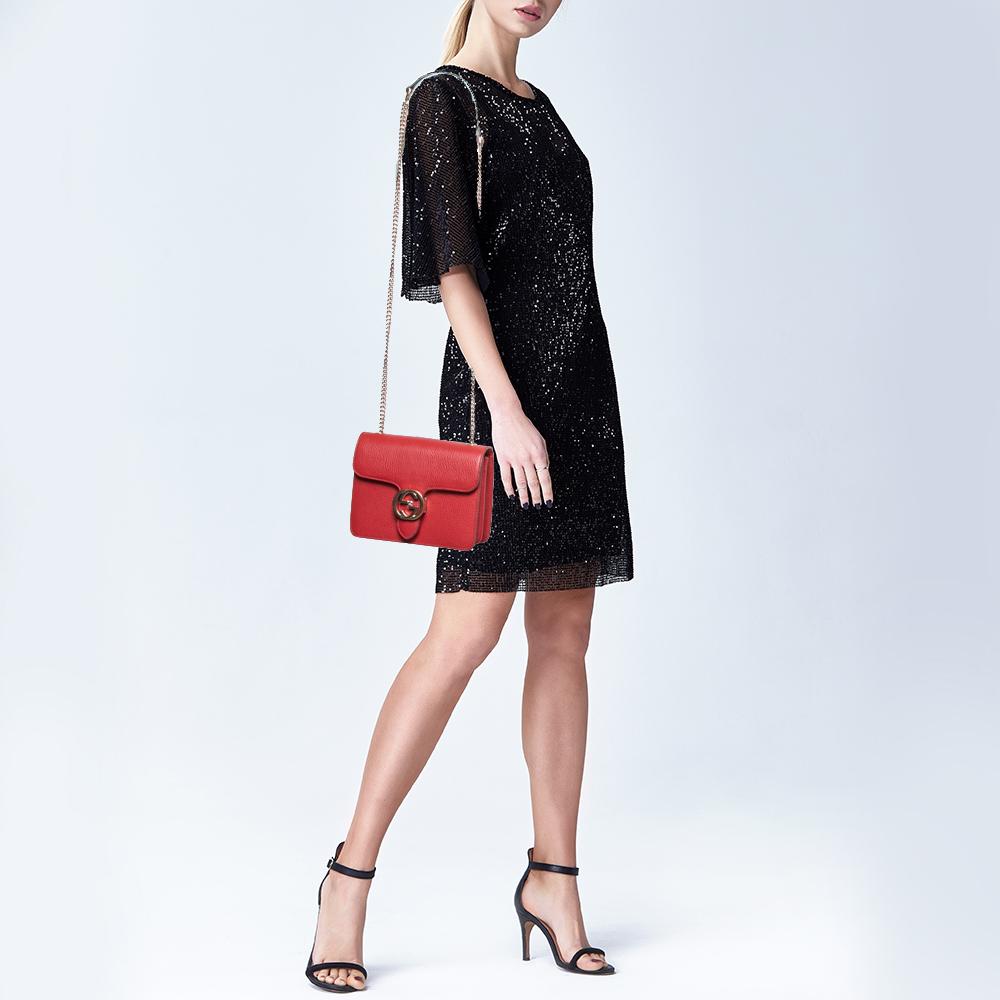 gucci red interlocking bag