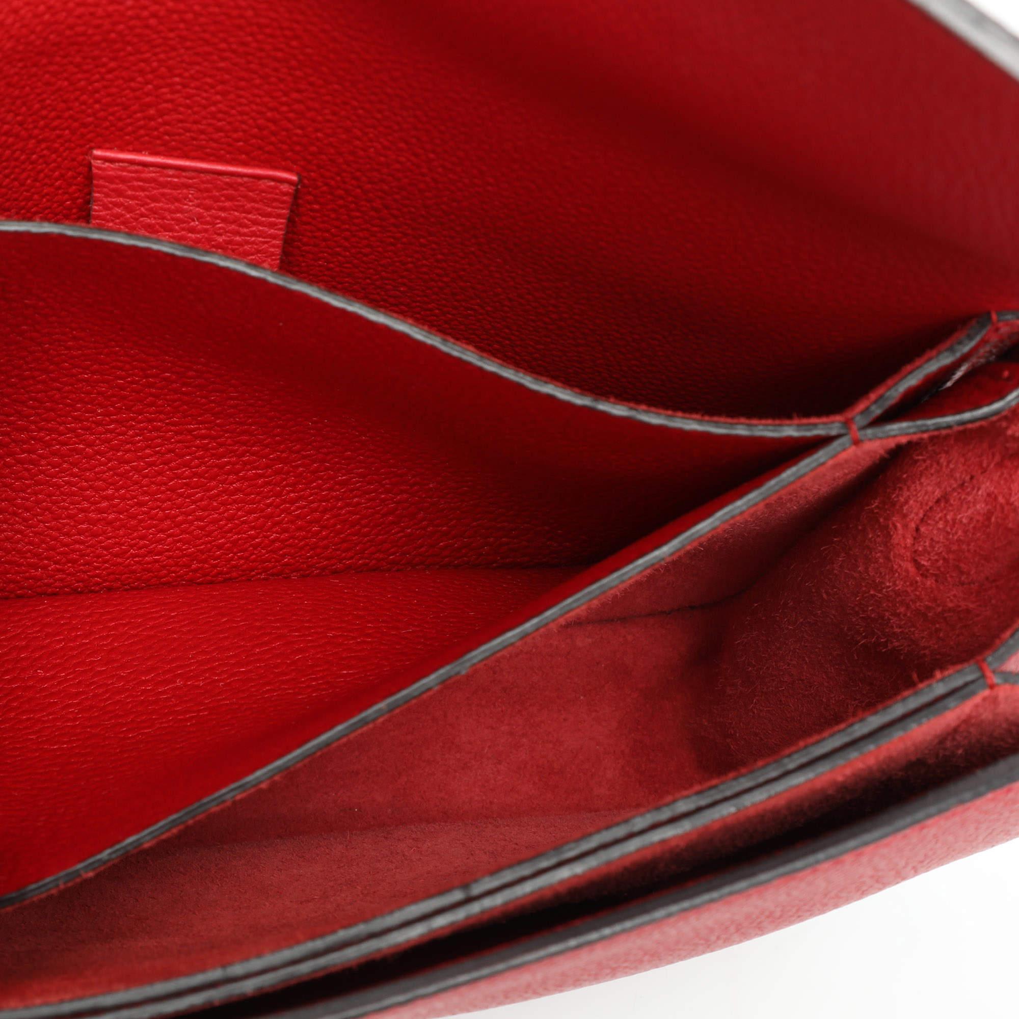 Gucci Red Leather Jackie Flap Shoulder Bag 5
