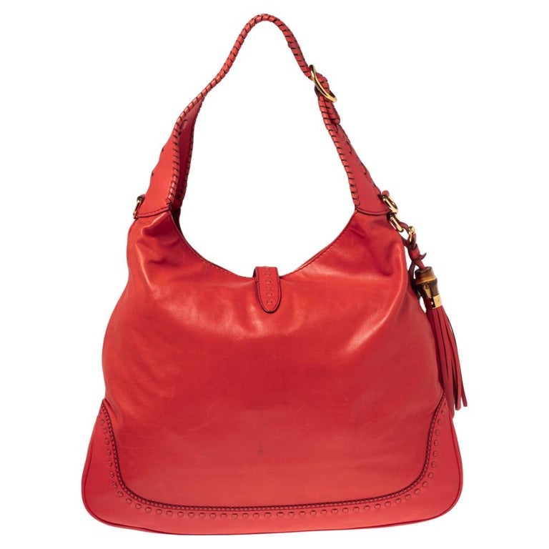 Jackie 1961 leather handbag Gucci Red in Leather - 25925888