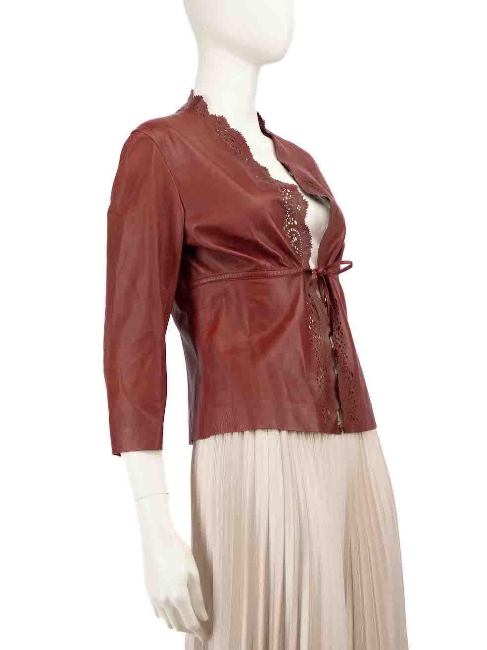 CONDITION is Very good. Minimal wear to jacket is evident. Minimal wear to the right sleeve, front, and the internal hem with discolouration and a small scratch on the front left shoulder on this used Gucci designer resale item.
 
 
 
 Details
 
 

