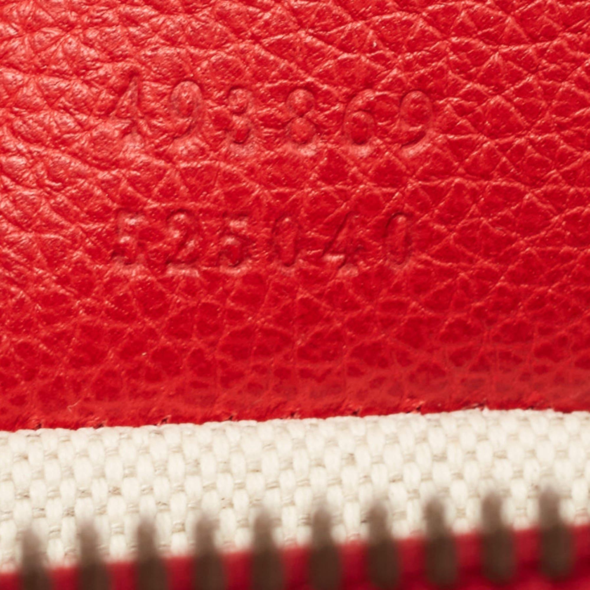Gucci Red Leather Logo Web Belt Bag 4