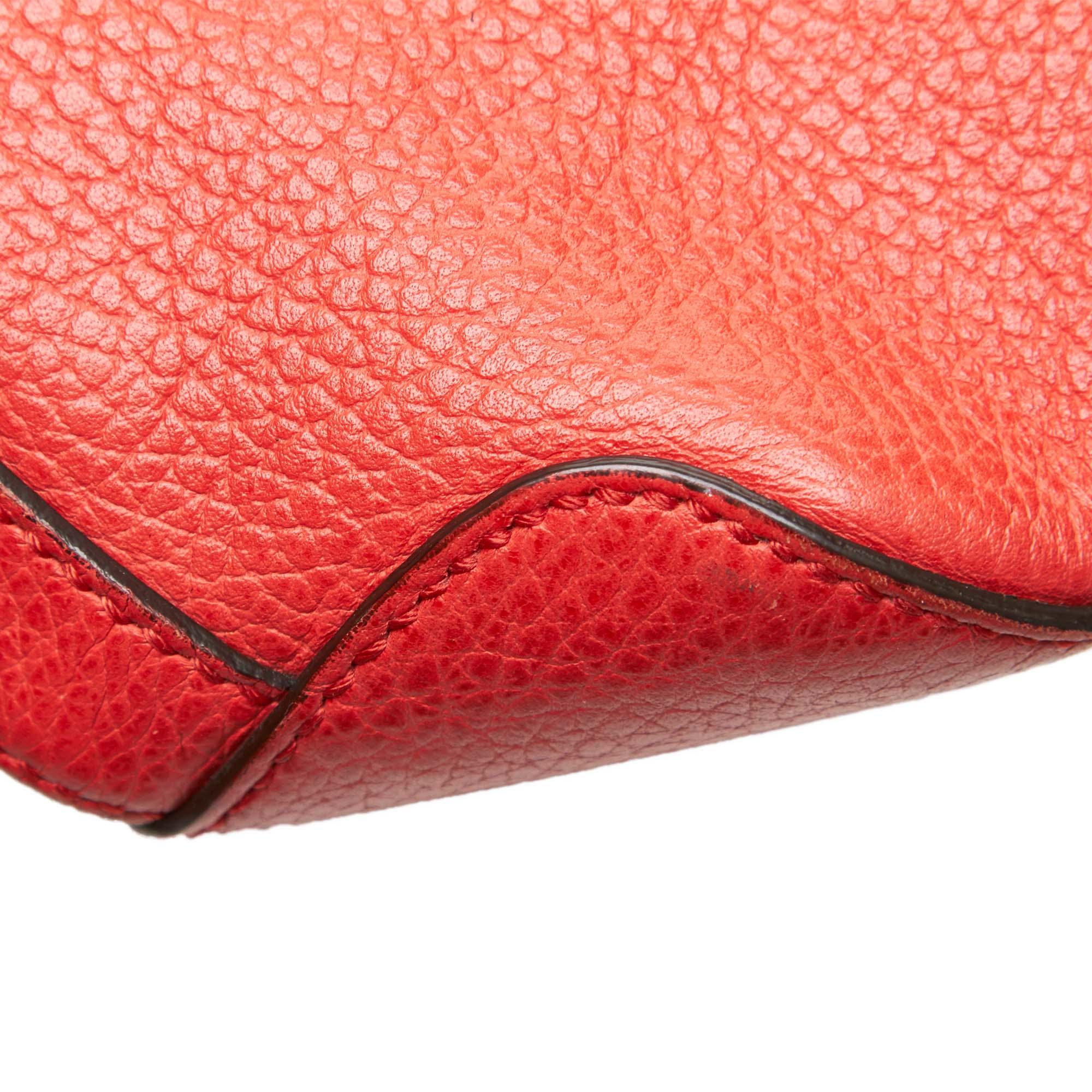 Gucci Red Leather Marrakech Shoulder Bag For Sale 3