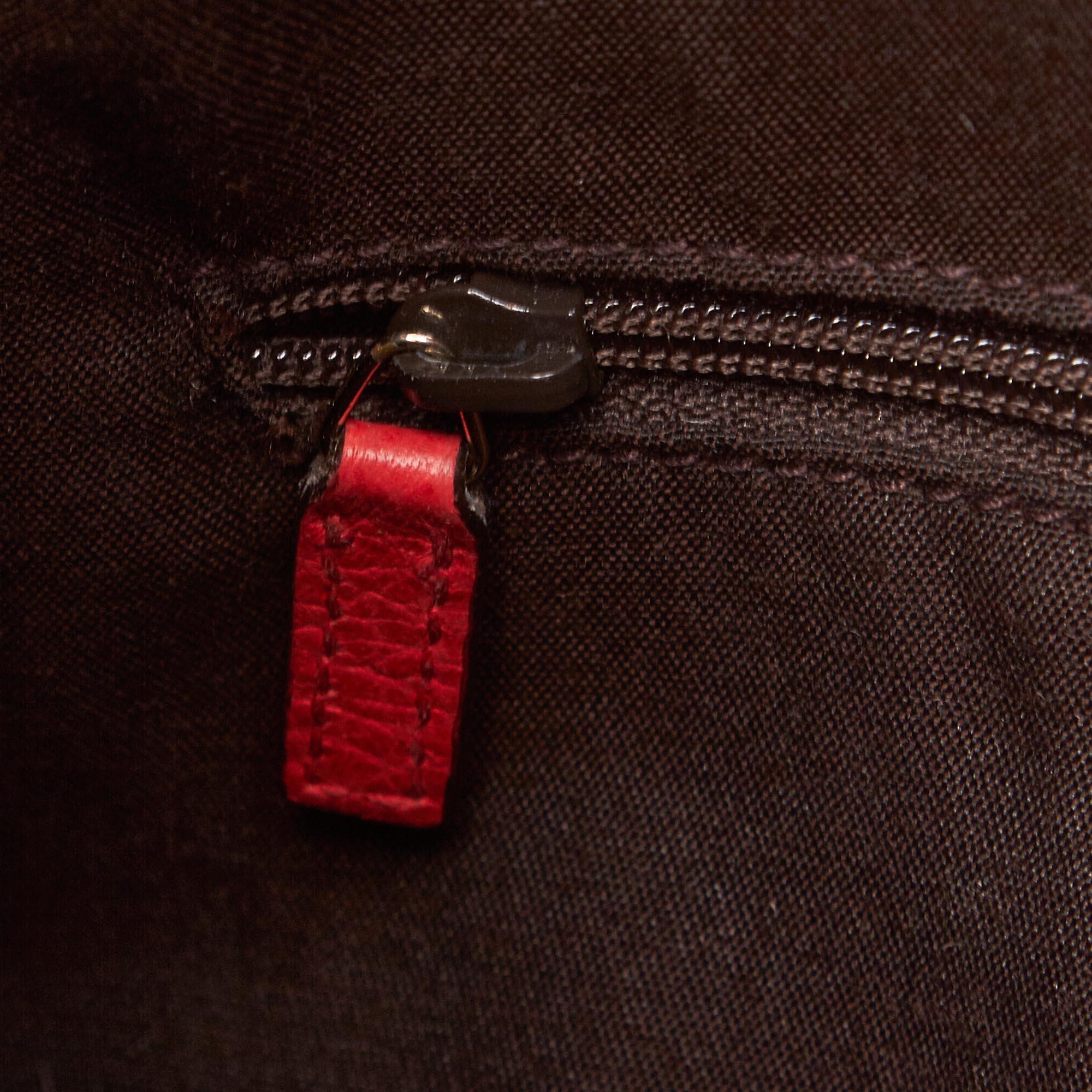 Gucci Red Leather Marrakech Shoulder Bag For Sale 4
