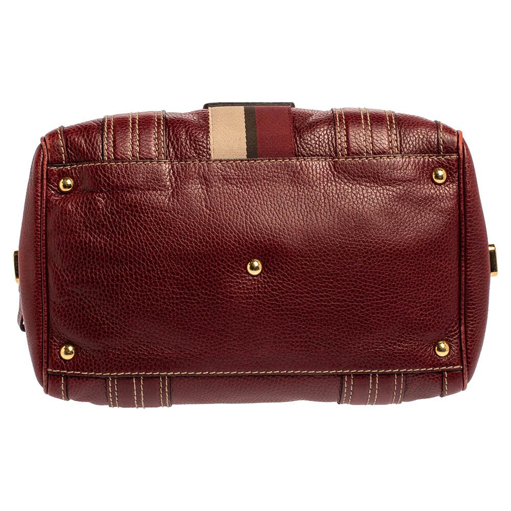 Women's Gucci Red Leather Medium Aviatrix Duffel Bag