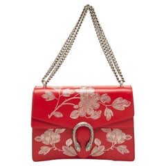 Gucci Red Leather Medium Chinese New Year Dionysus Shoulder Bag