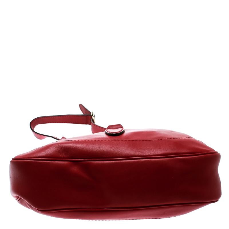 Gucci Red Leather Medium New Jackie Hobo 4