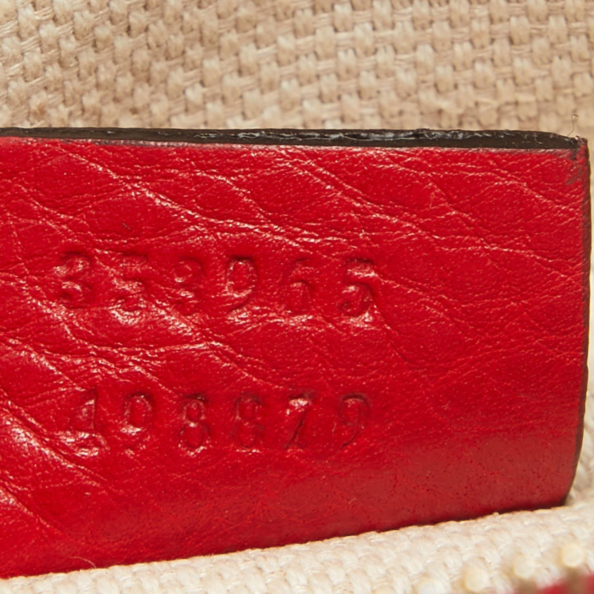 Gucci Red Leather Mini Soho Disco Chain Crossbody Bag 6