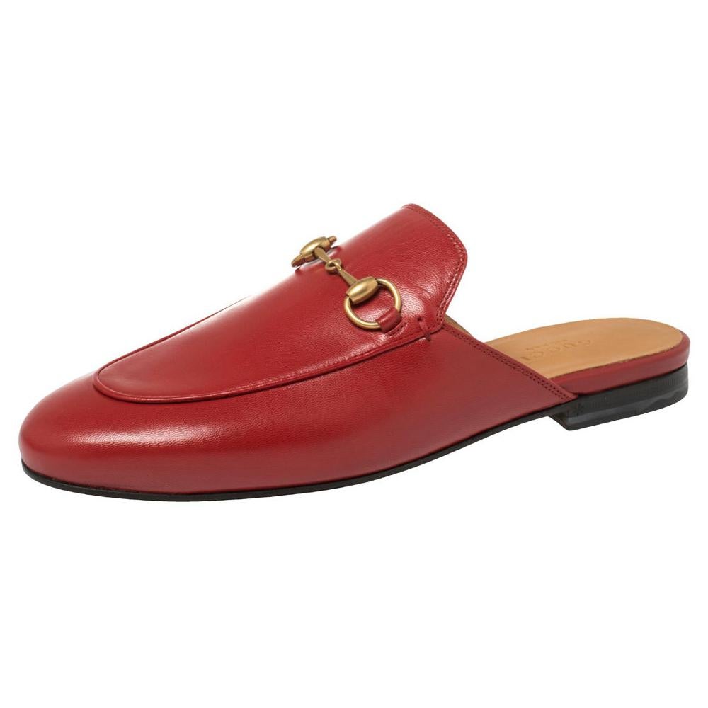 Red Gucci Princetown Mules For Sale on 1stDibs gucci