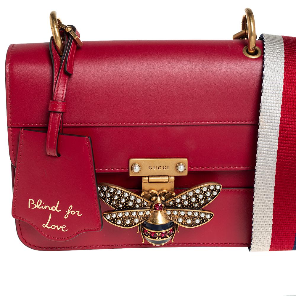 Gucci Red Leather Queen Margaret Shoulder Bag 4