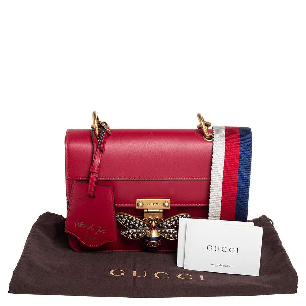 Gucci Red Leather Queen Margaret Shoulder Bag 5