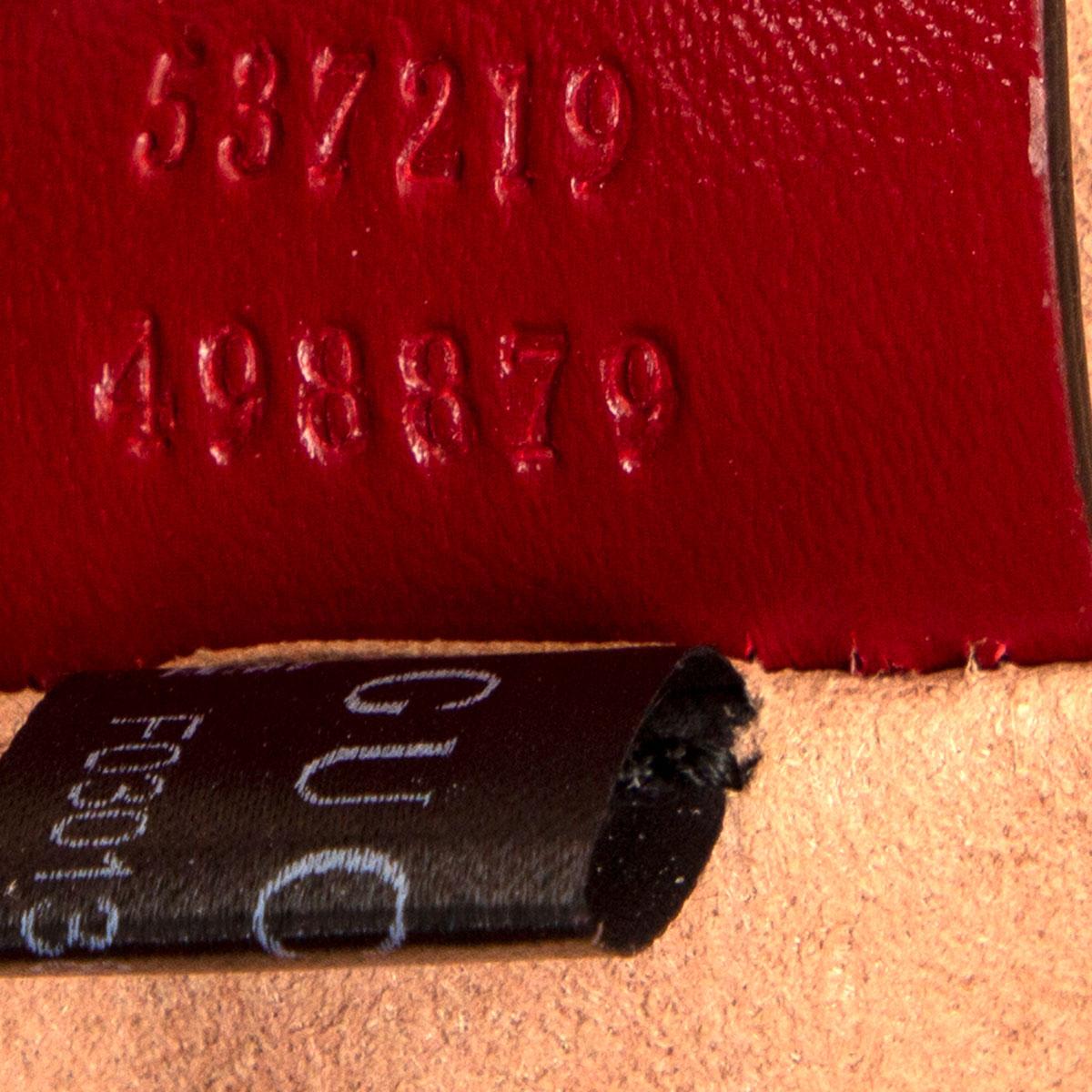GUCCI red leather RAJA LARGE GG JACQUARD TOTE Shoulder Bag In Excellent Condition In Zürich, CH
