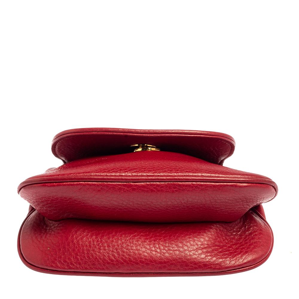 Gucci Red Leather Small 1973 Crossbody Bag 6