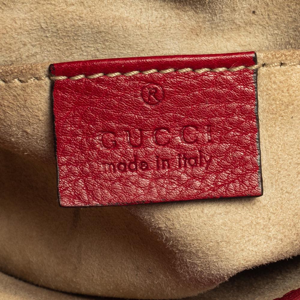 Gucci Red Leather Small 1973 Crossbody Bag 4