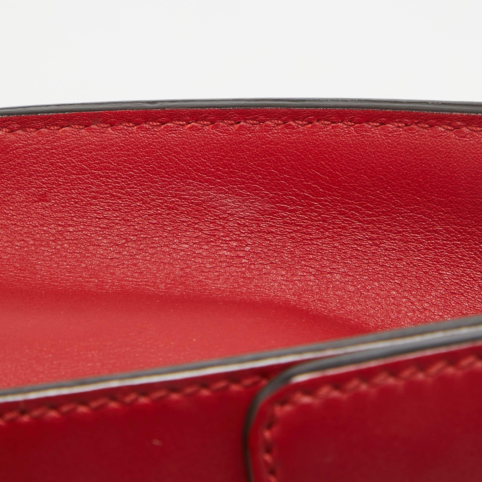 Gucci Red Leather Small Padlock Shoulder Bag 2