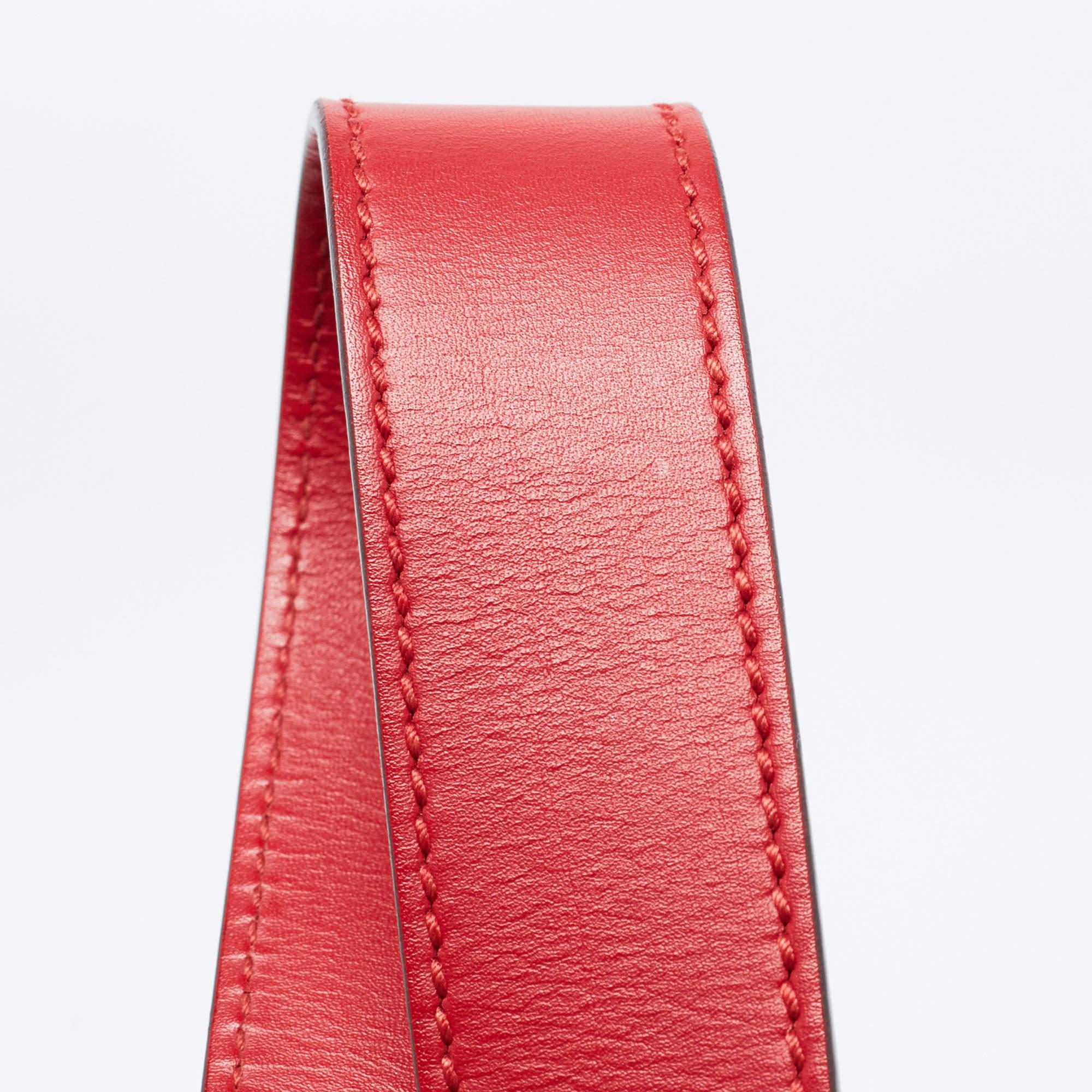 Gucci Red Leather Small Sylvie Web Shoulder Bag 4