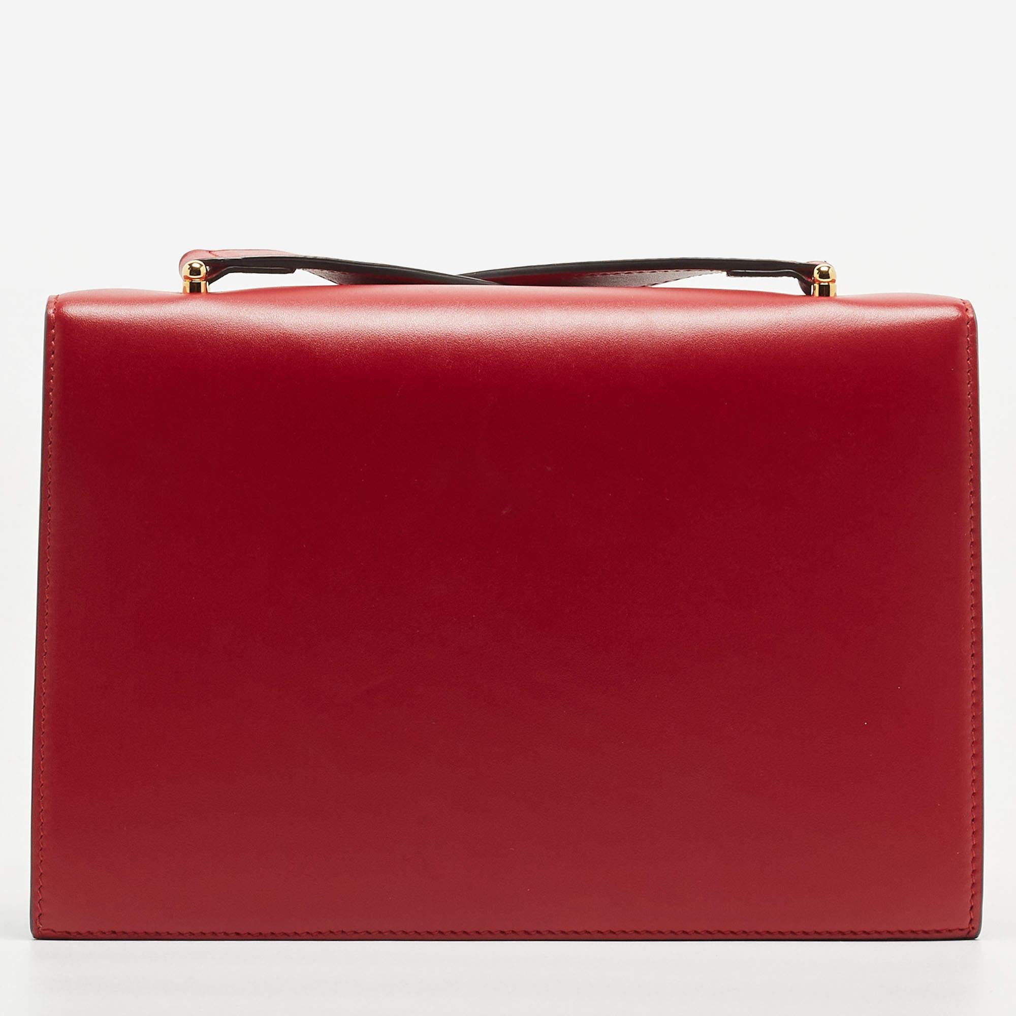 Gucci Red Leather Small Zumi Shoulder Bag 9
