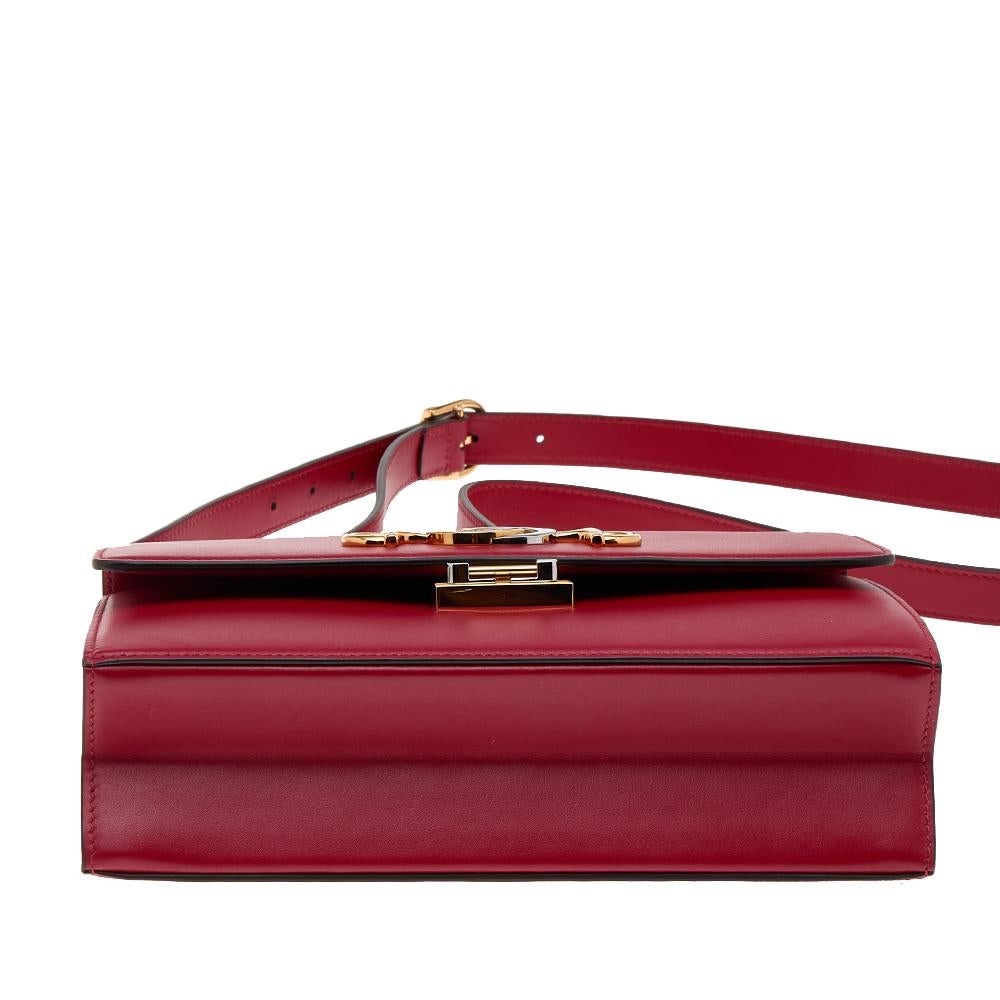 Women's Gucci Red Leather Small Zumi Shoulder Bag