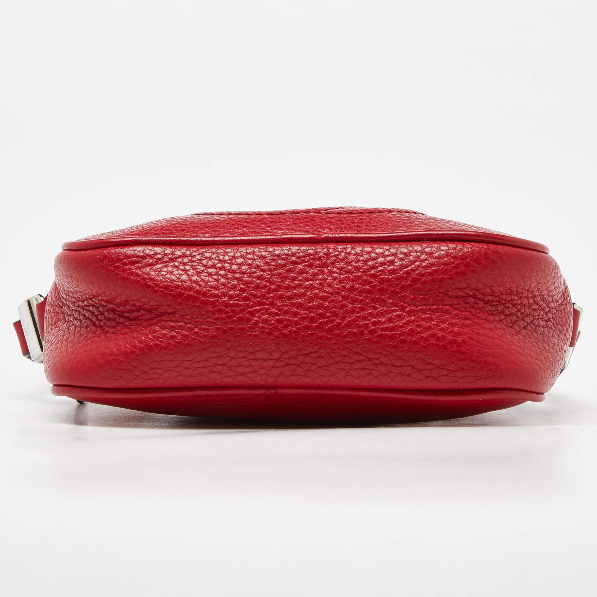 Gucci Red Leather Soho Crossbody Bag 3