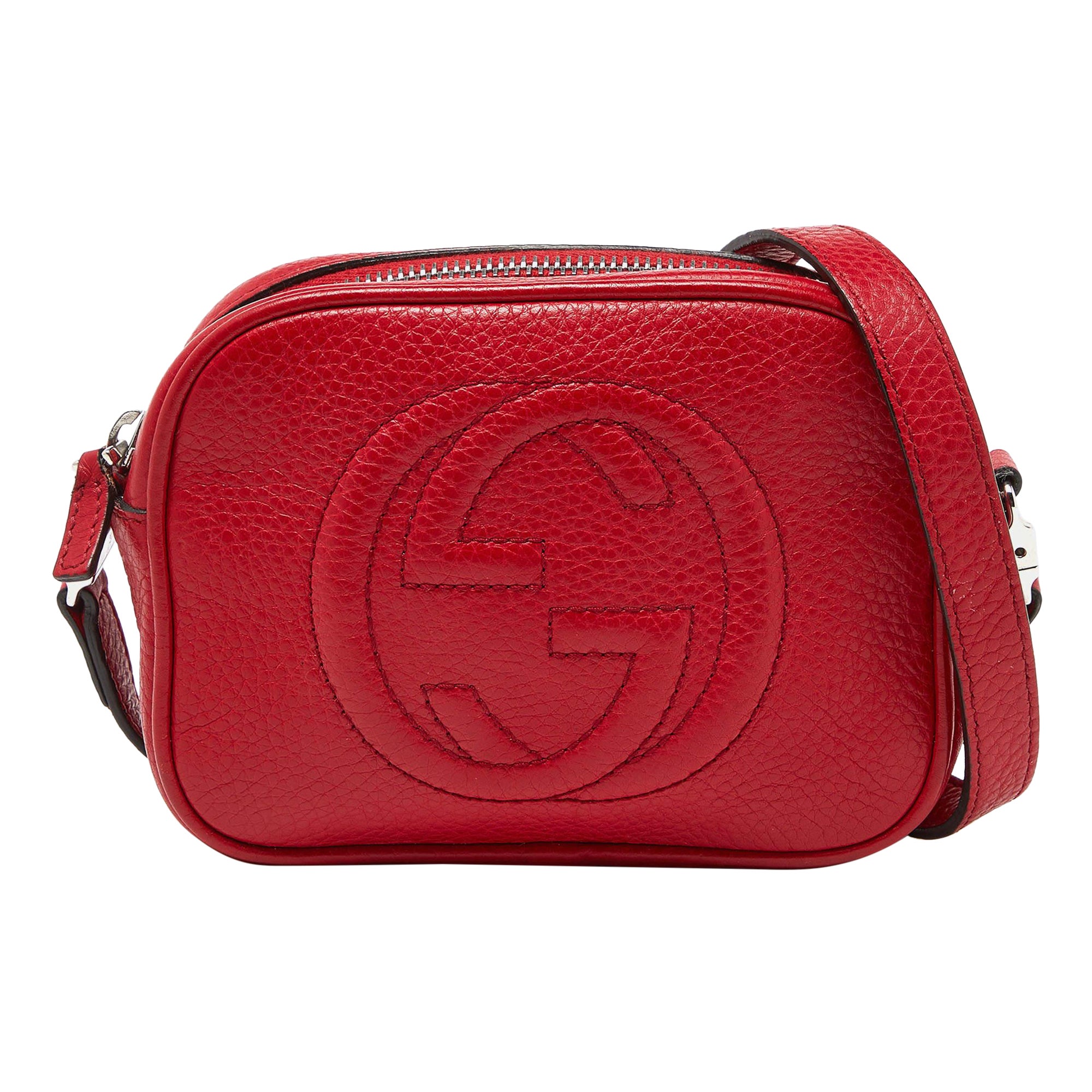 Gucci Borsa a tracolla Soho in pelle rossa