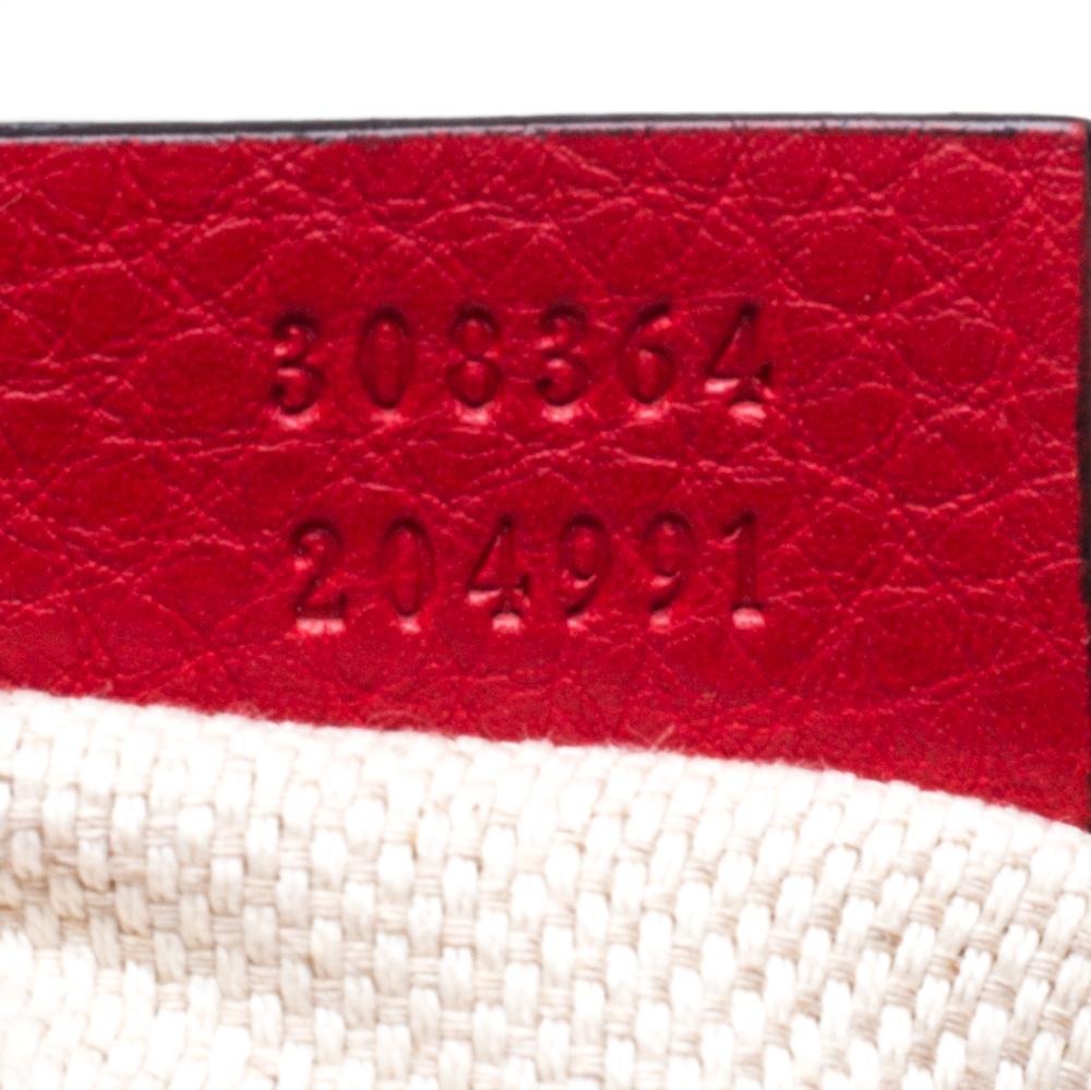 Gucci Red Leather Soho Disco Crossbody Bag 7