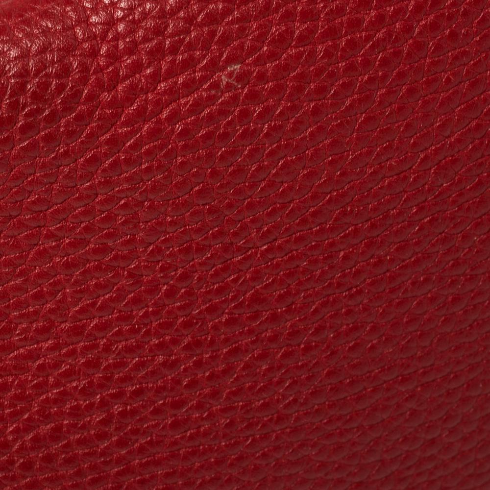 Gucci Red Leather Soho Disco Shoulder Bag 3