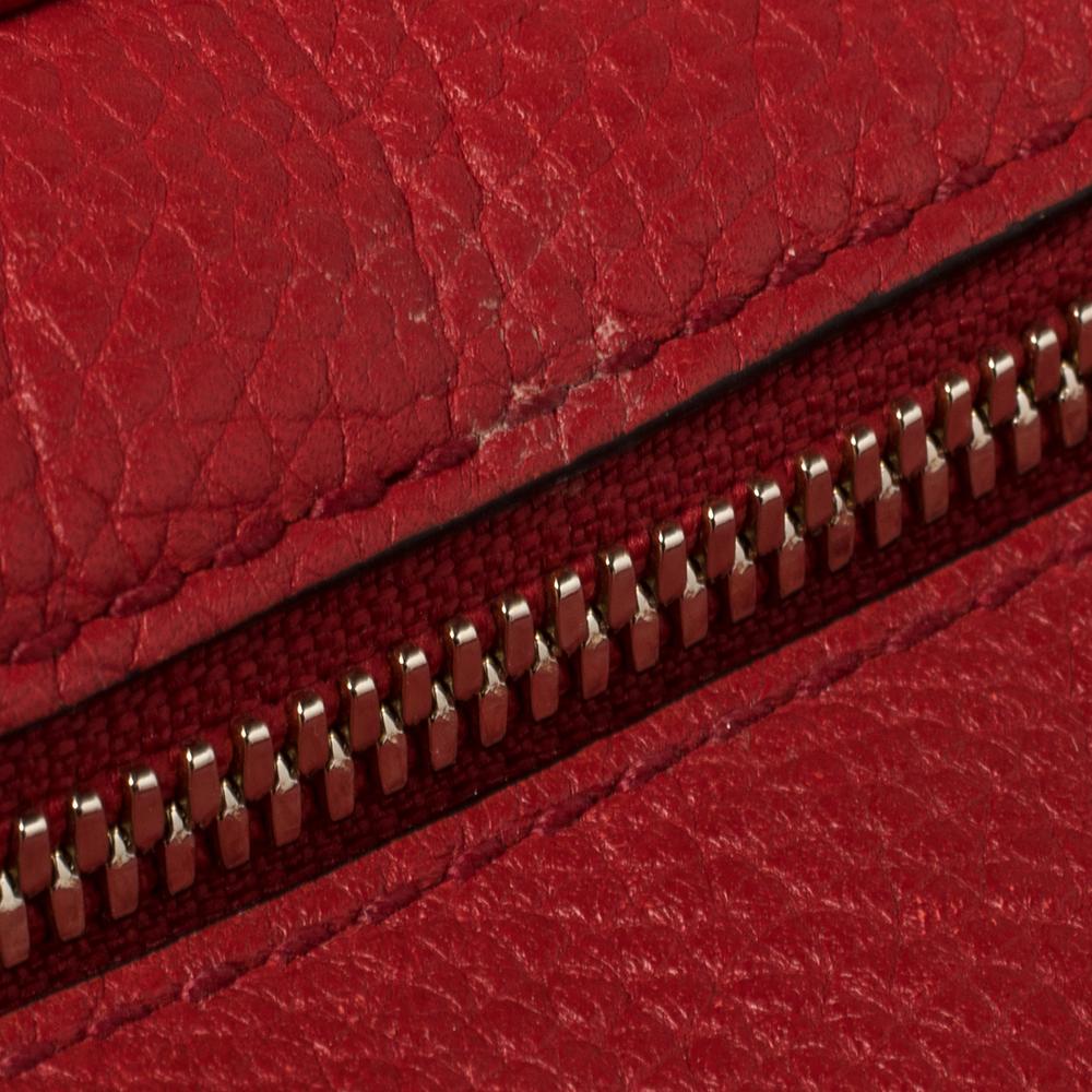 Gucci Red Leather Soho Disco Shoulder Bag 4