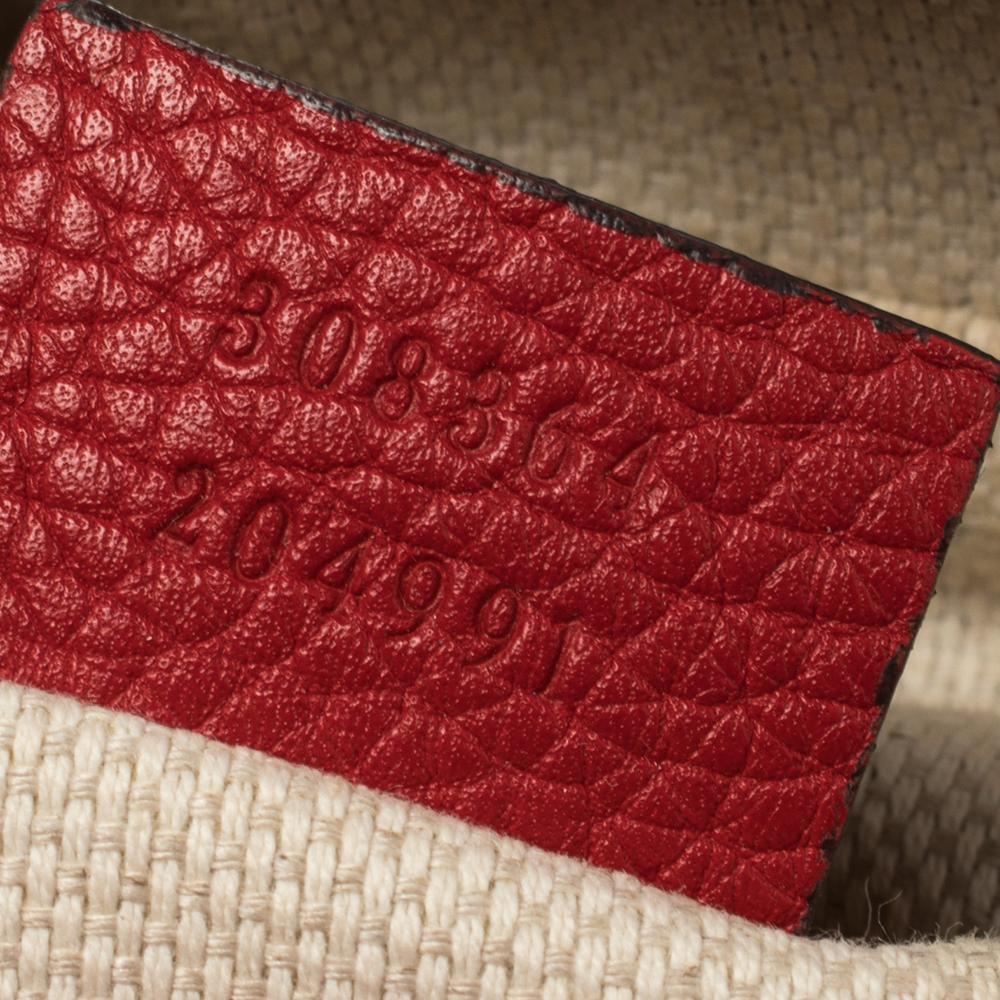 Gucci Red Leather Soho Disco Shoulder Bag 8